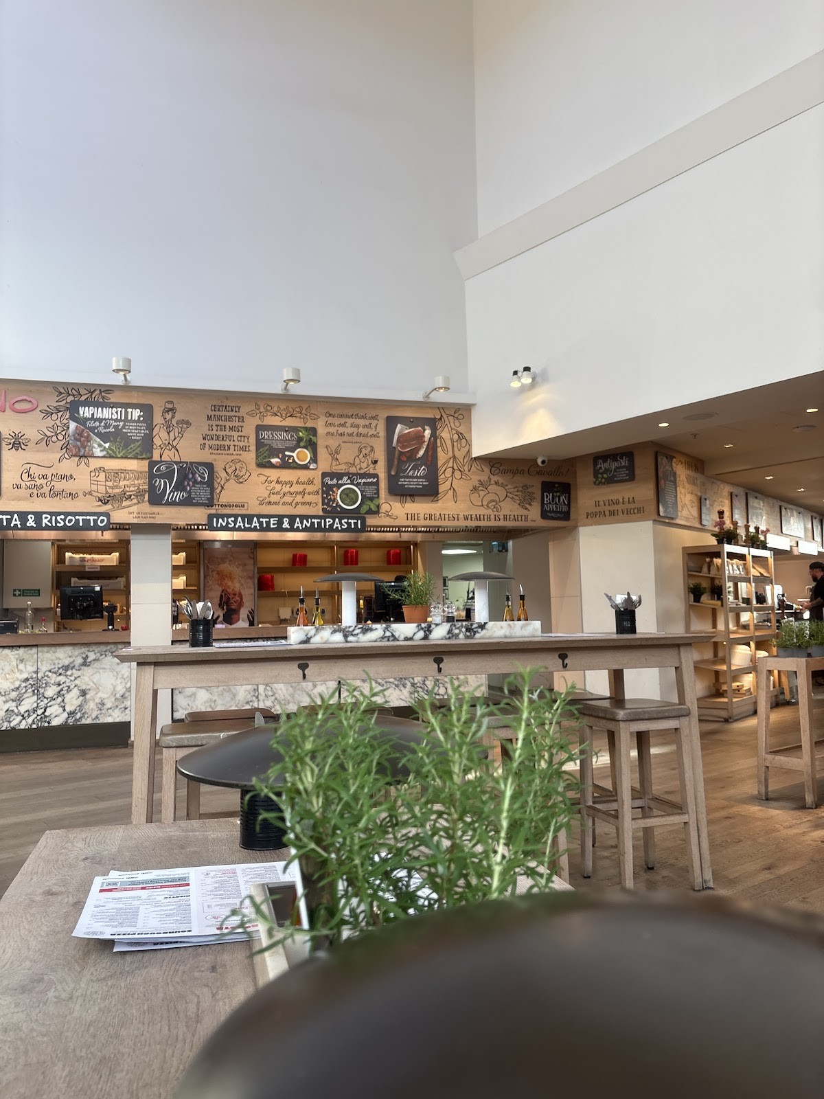 Vapiano Manchester: the place