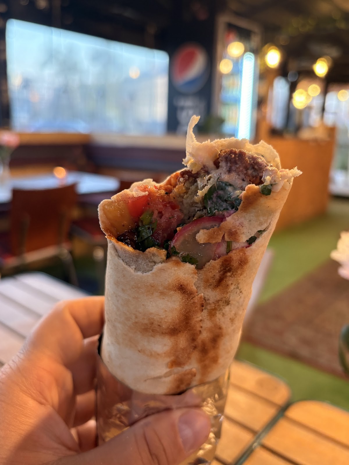 Mazaya Falafel: food & drinks