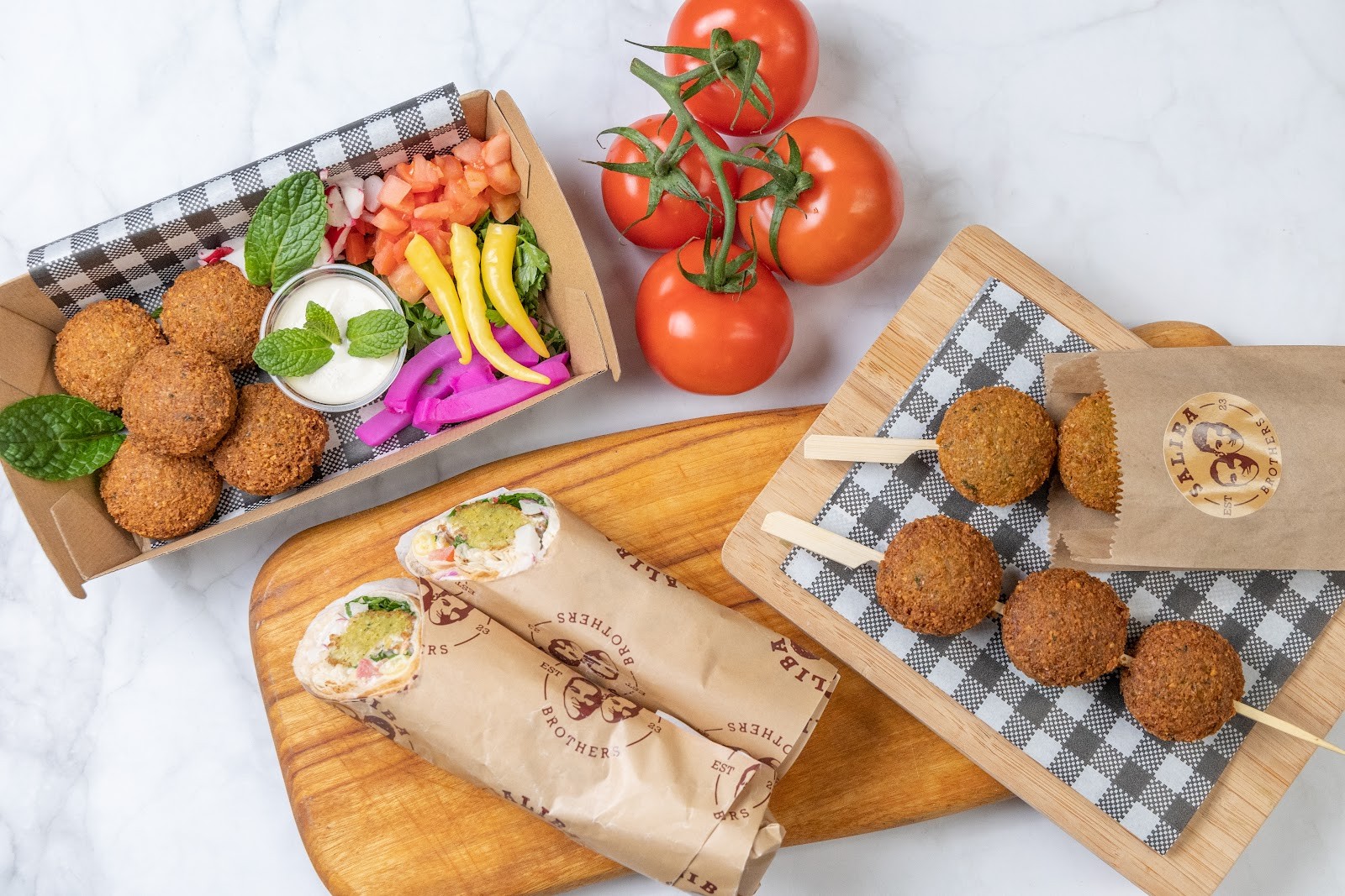 Saliba Brothers - Falafel: food & drinks