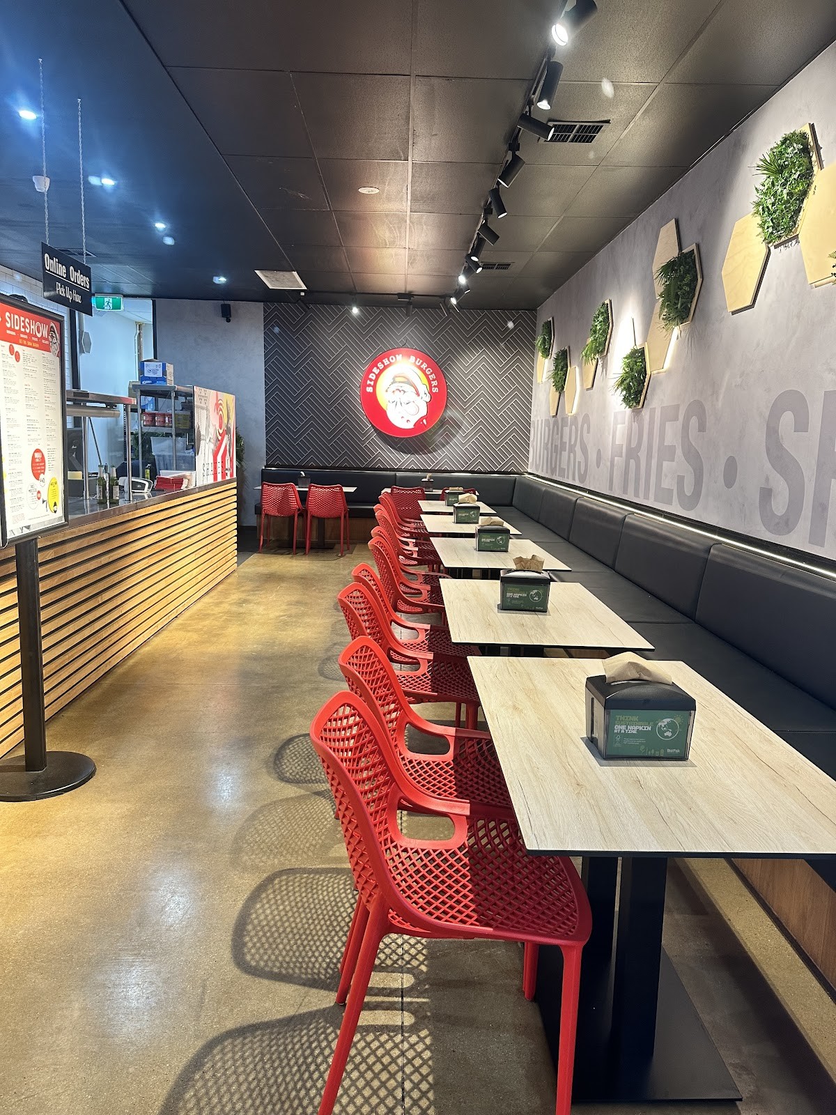 Sideshow Burgers: the place