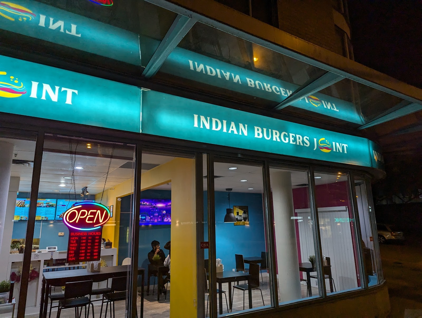 Indian Burger Joint Kingsway: the place