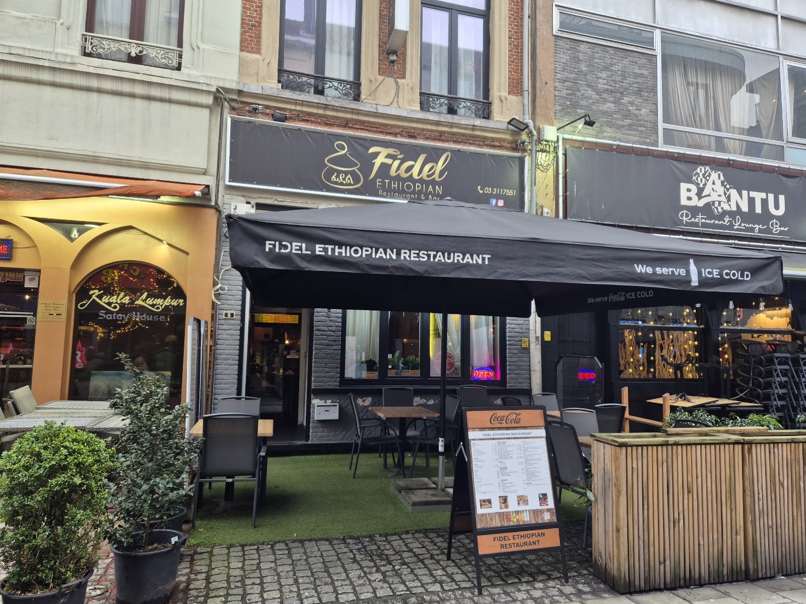 Fidel Ethiopian Restaurant Antwerp: the place