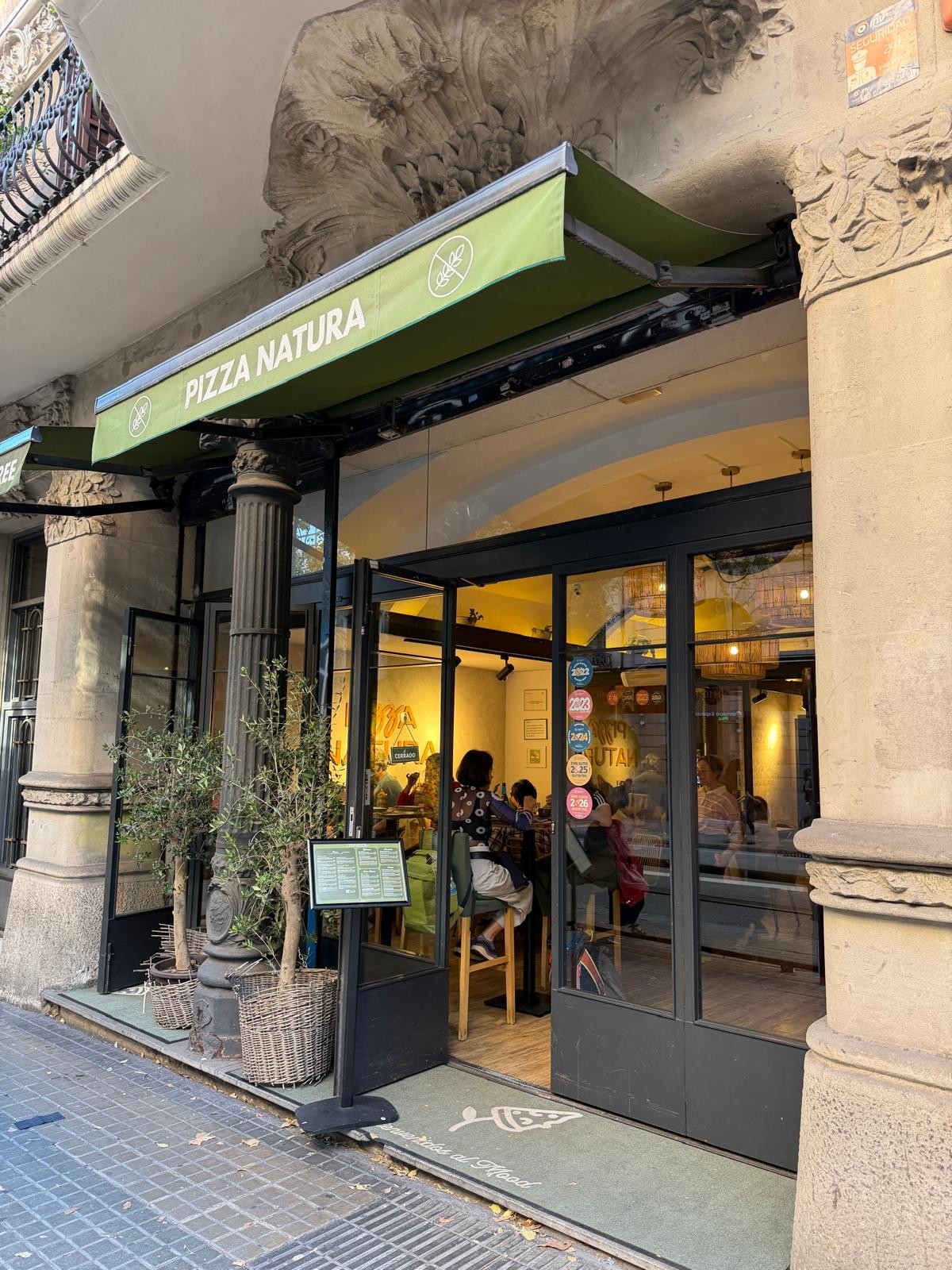 Pizza Natura sense gluten: the place