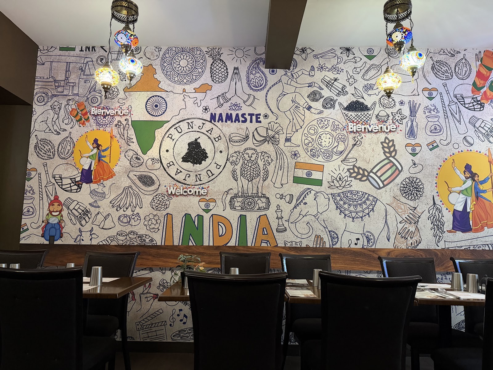 Namaste Inde (Apportez votre vin): the place