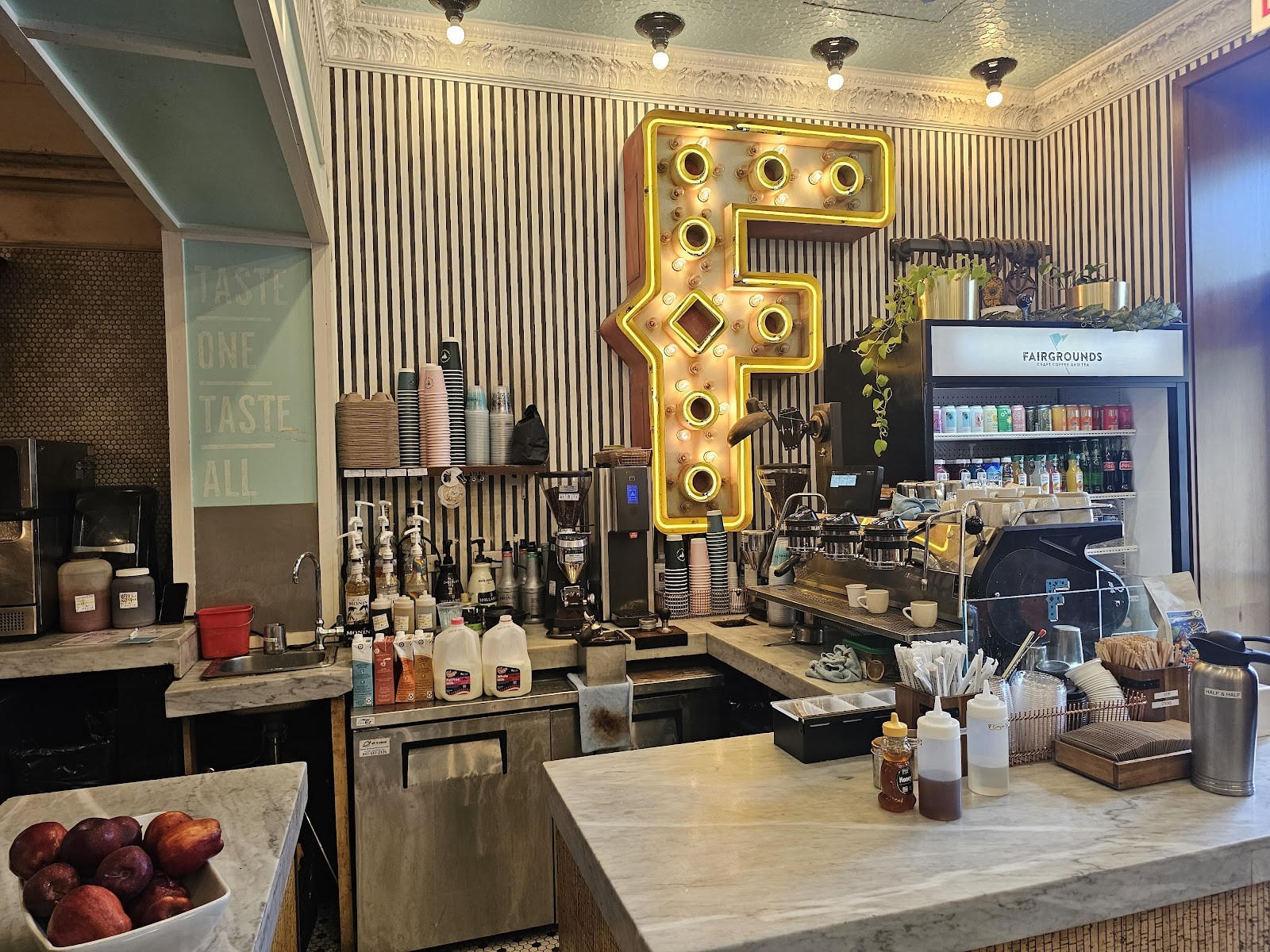 Fairgrounds Craft Coffee and Tea: the place