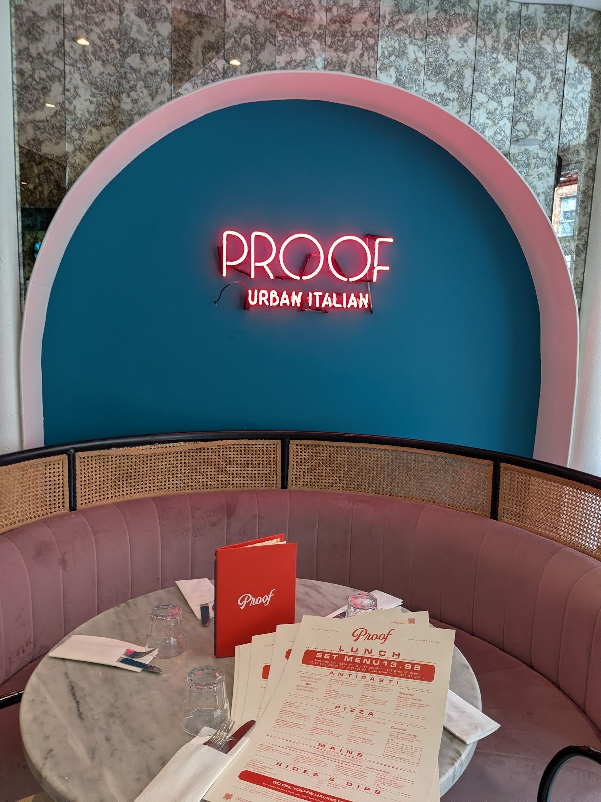 Proof Trattoria: the place