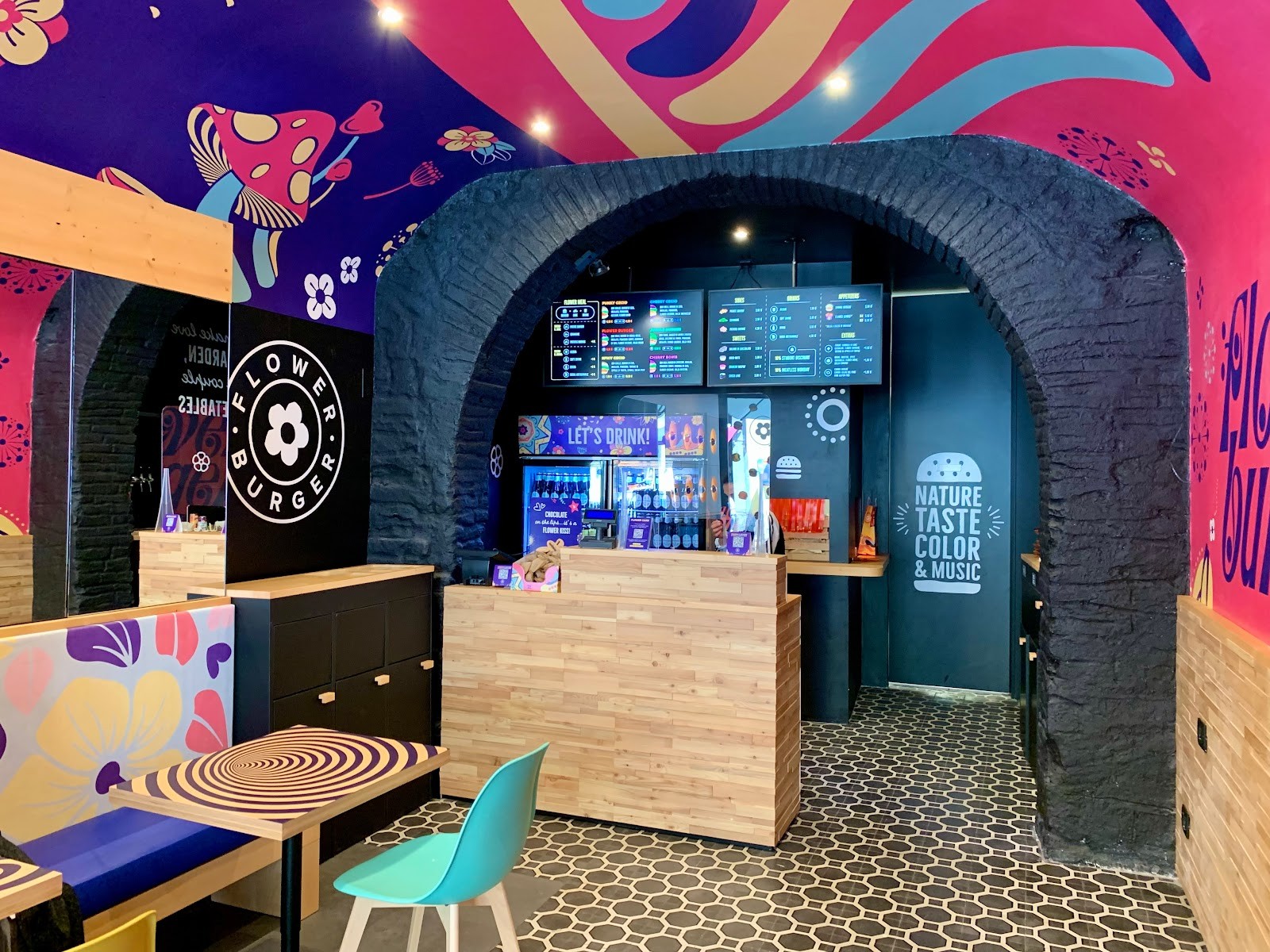 Flower Burger: the place