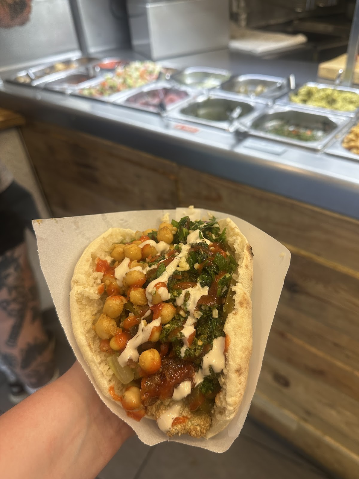 Maoz Falafel & Chips: food & drinks
