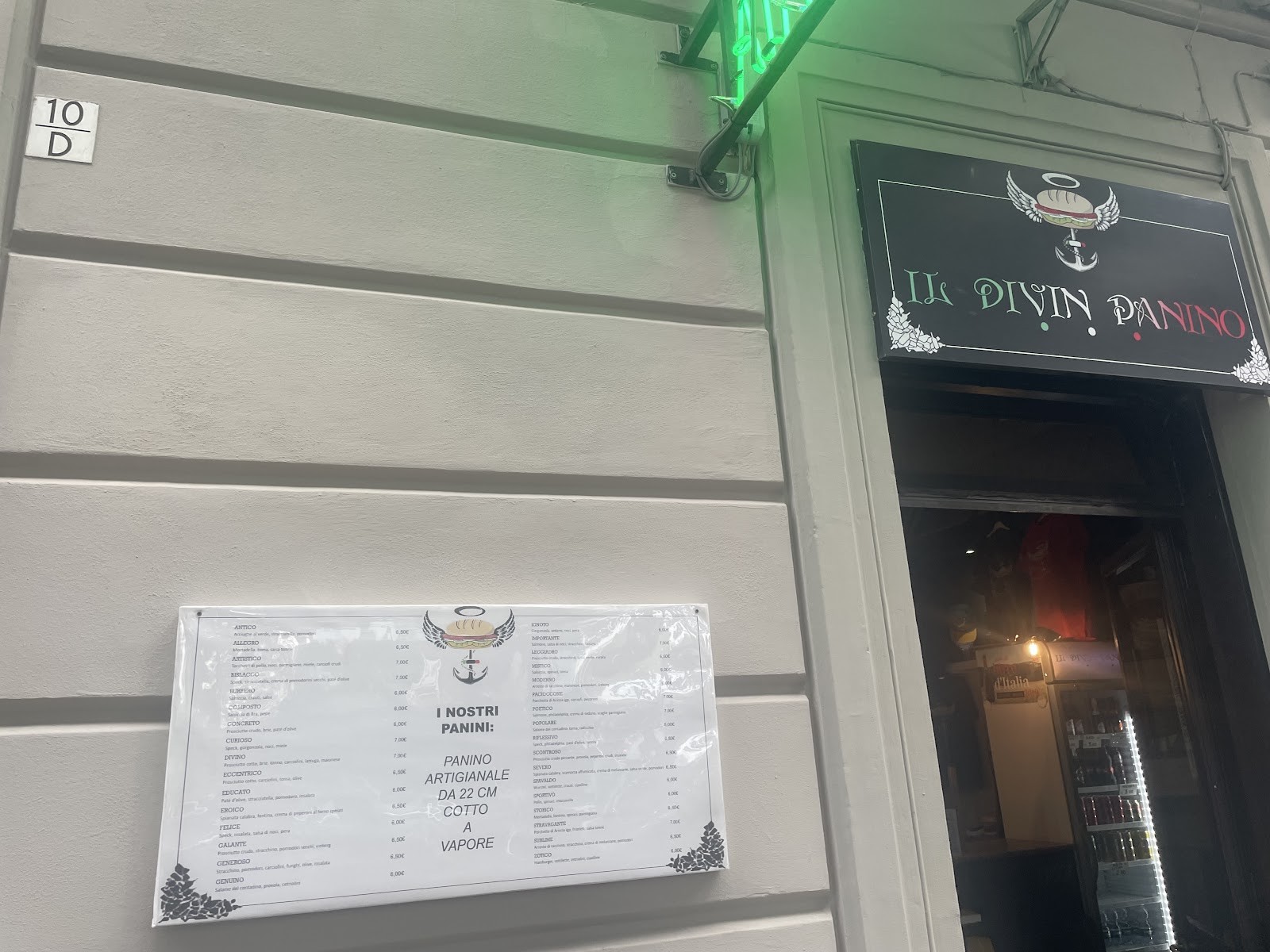 Il Divin Panino: the place