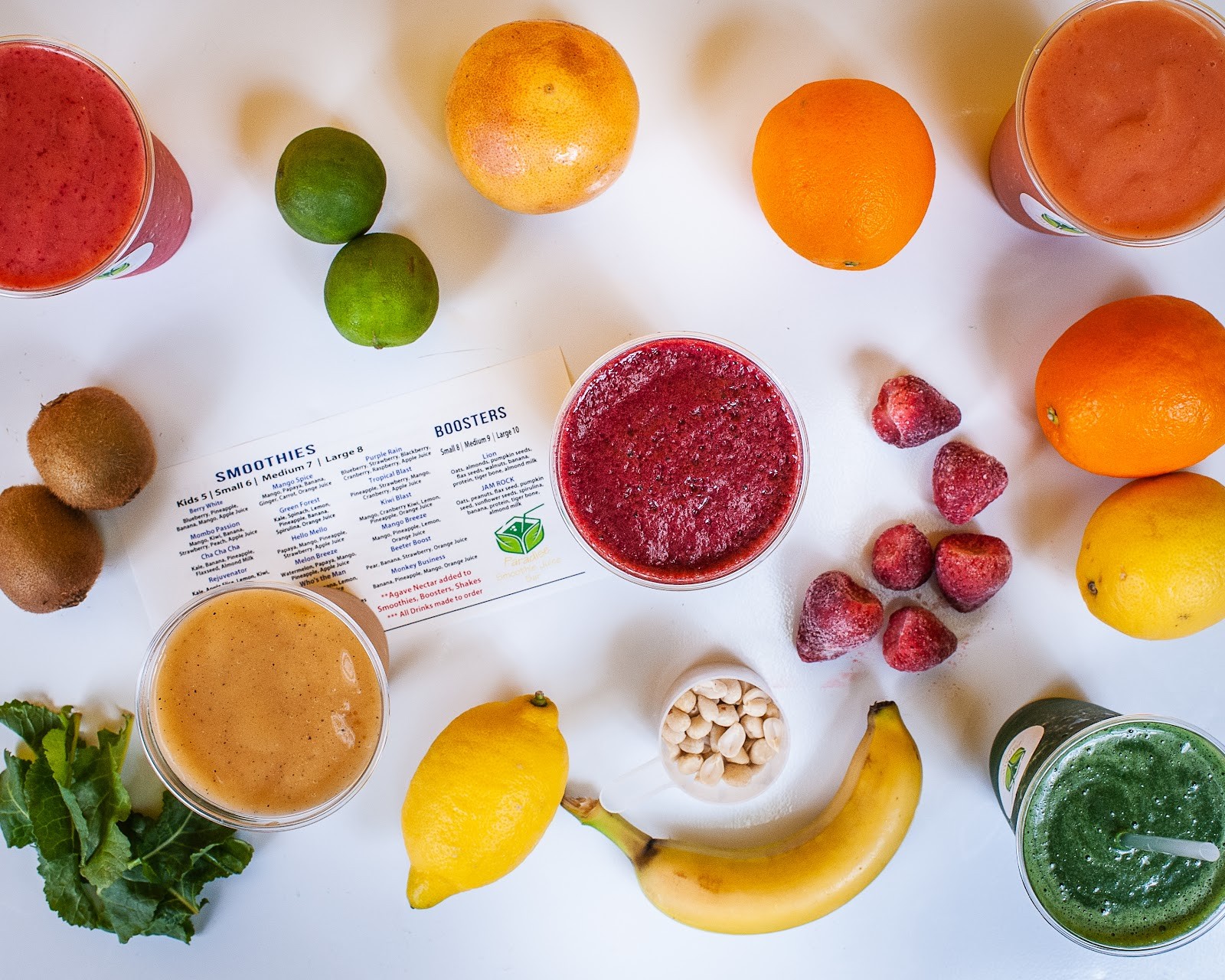 Paradise Smoothie Juice Bar: food & drinks