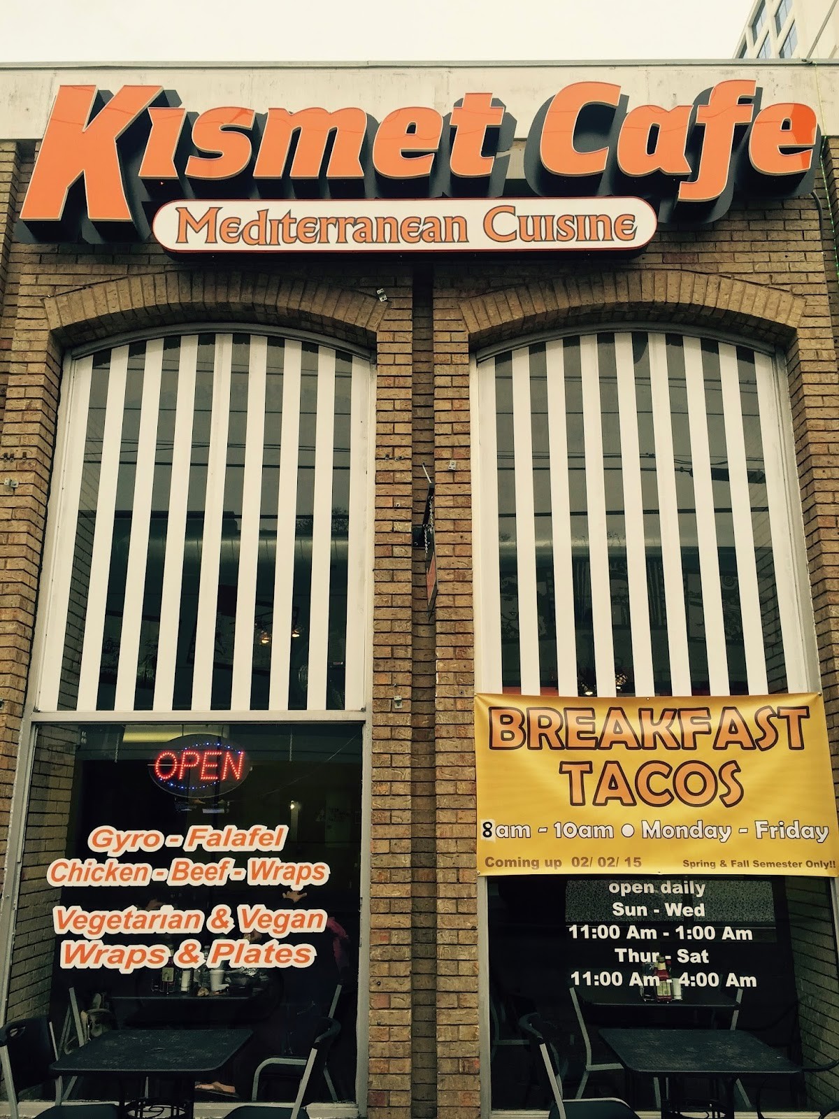 Kismet Cafe: the place