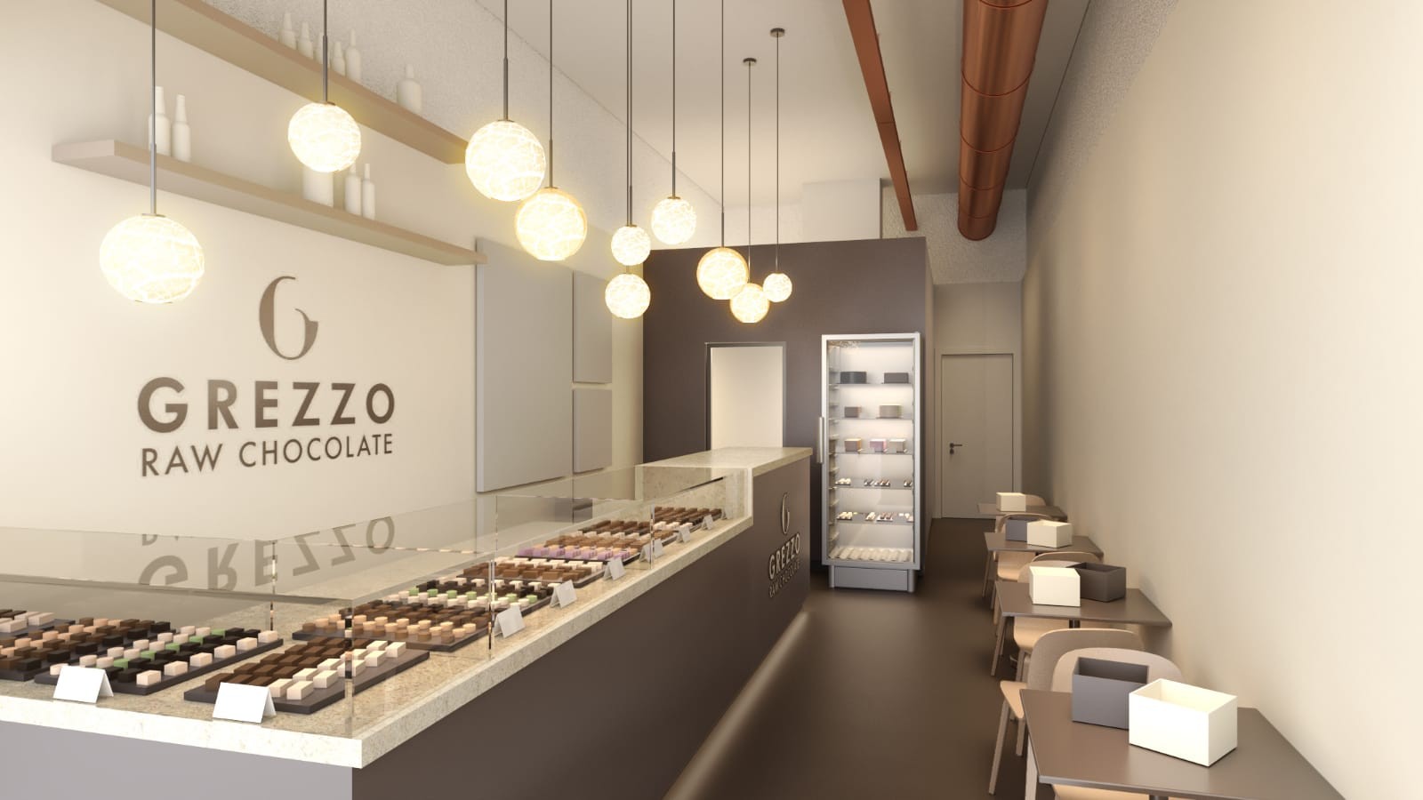 Grezzo Raw Chocolate - Piazza Euclide: the place