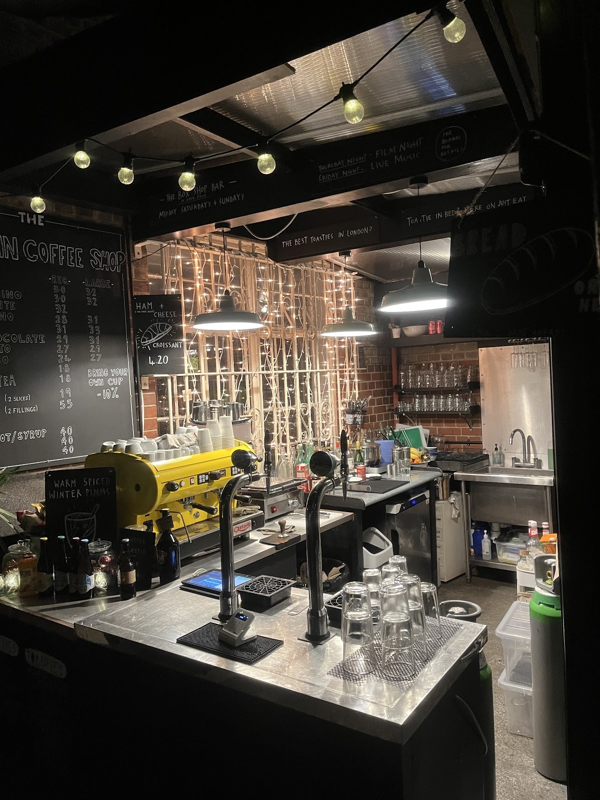 The Rocketvan Coffee Shop and The Box Shop Bar: the place
