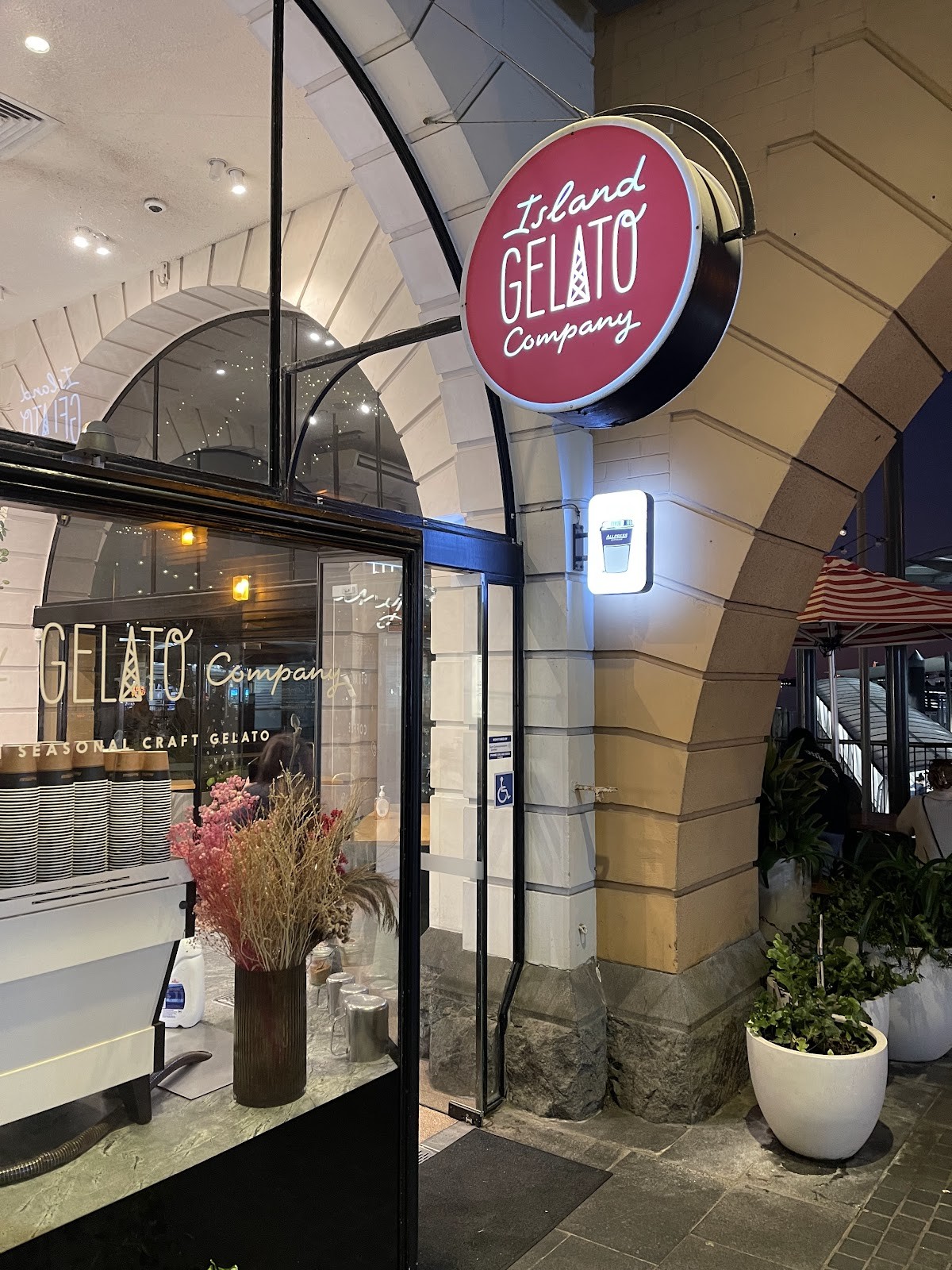 Island Gelato Co. CBD Ferry Terminal: the place