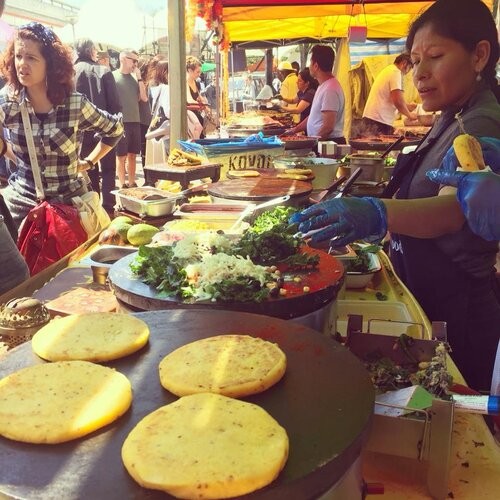 Quinoa Arepa & Inca Chips: the place