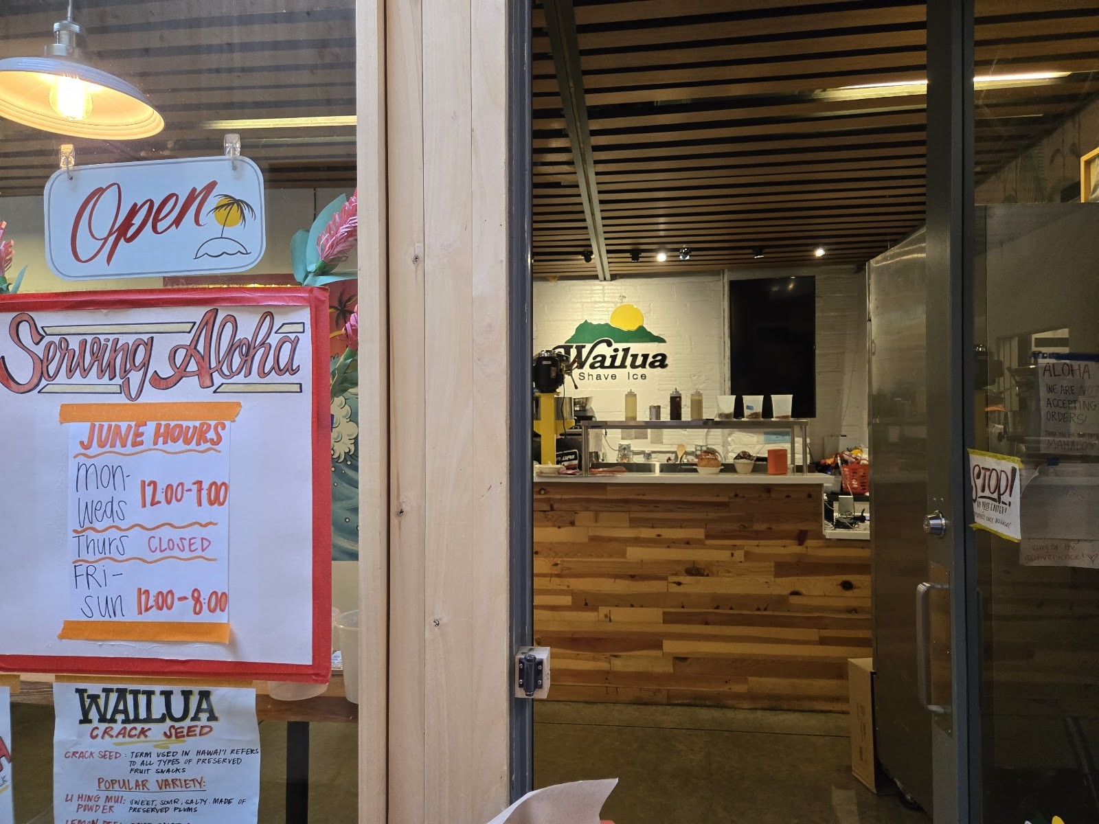 Wailua Shave Ice Portland: the place