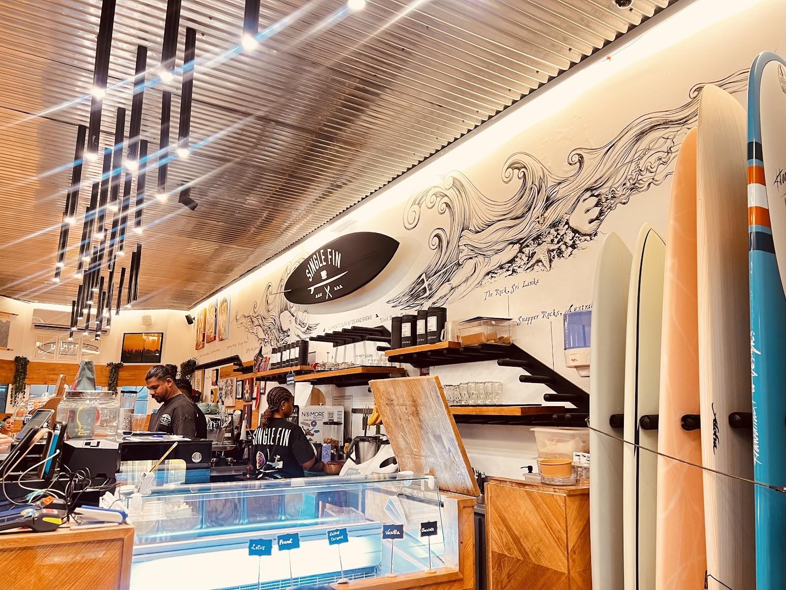 Single Fin Cafe Dubai: the place