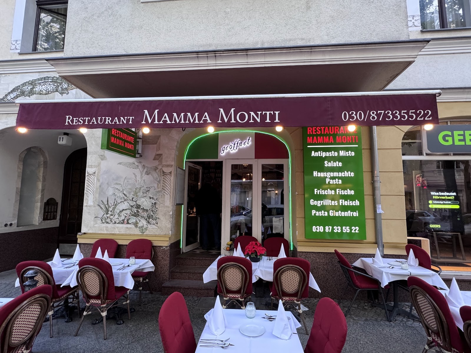 Restaurant Mamma Monti: the place