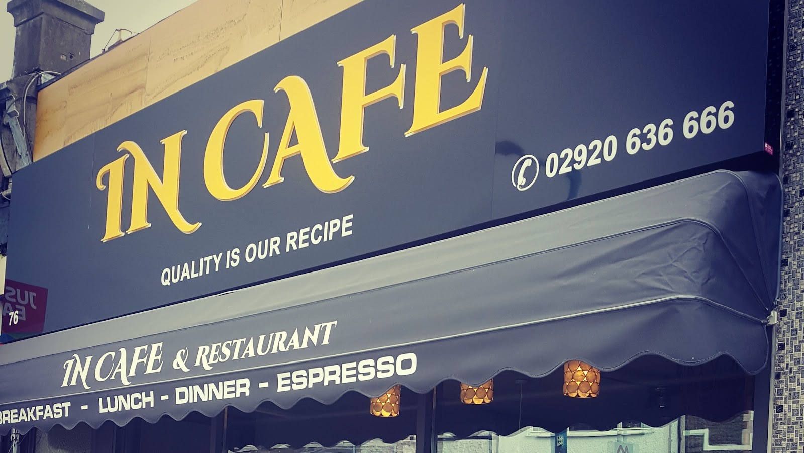 In Cafe Cardiff: the place