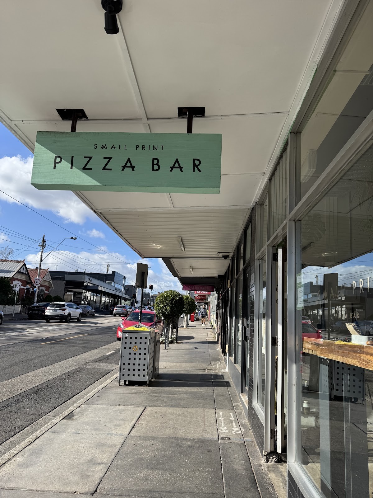 Small Print Pizza Bar: the place
