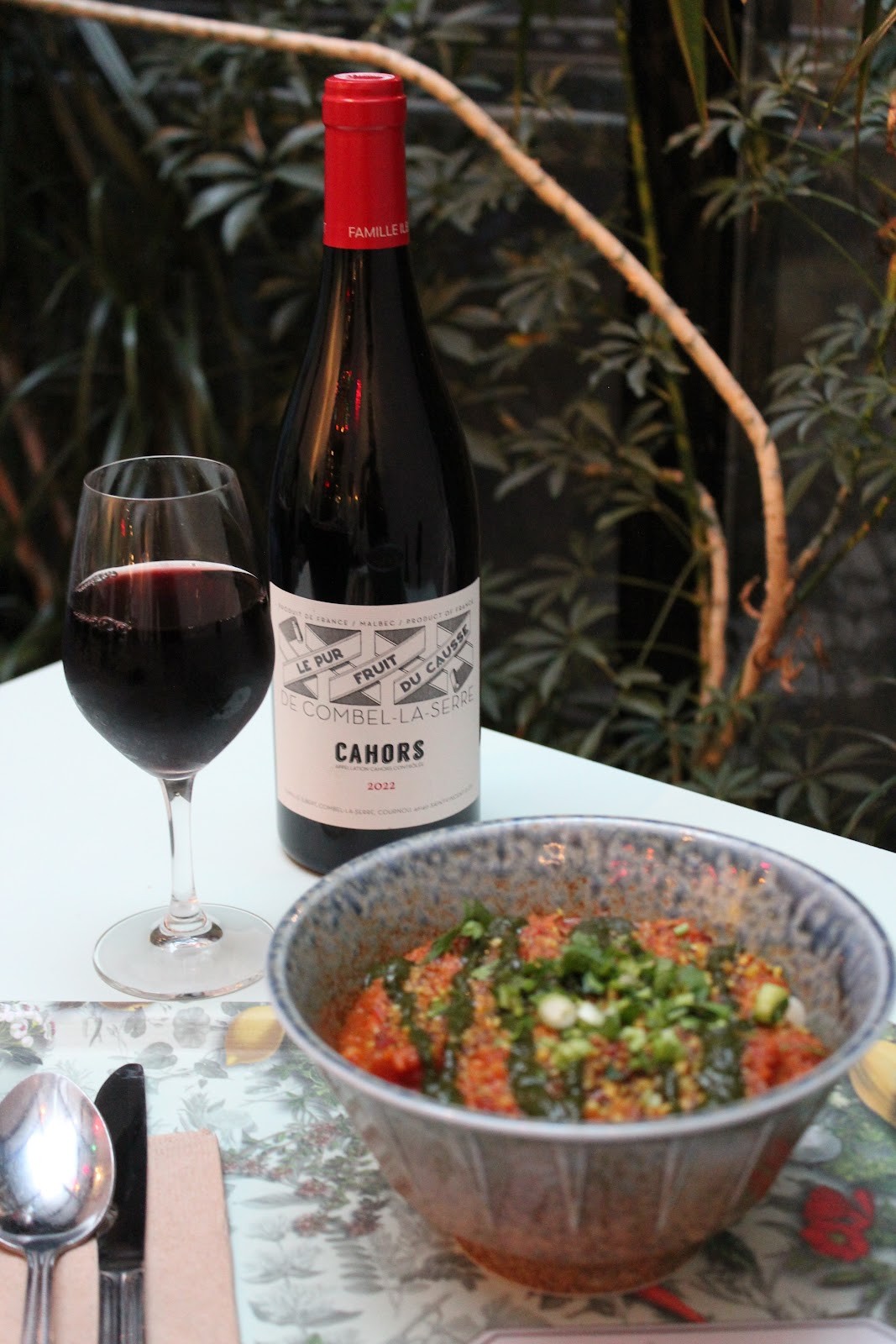 Le Botaniste: food & drinks