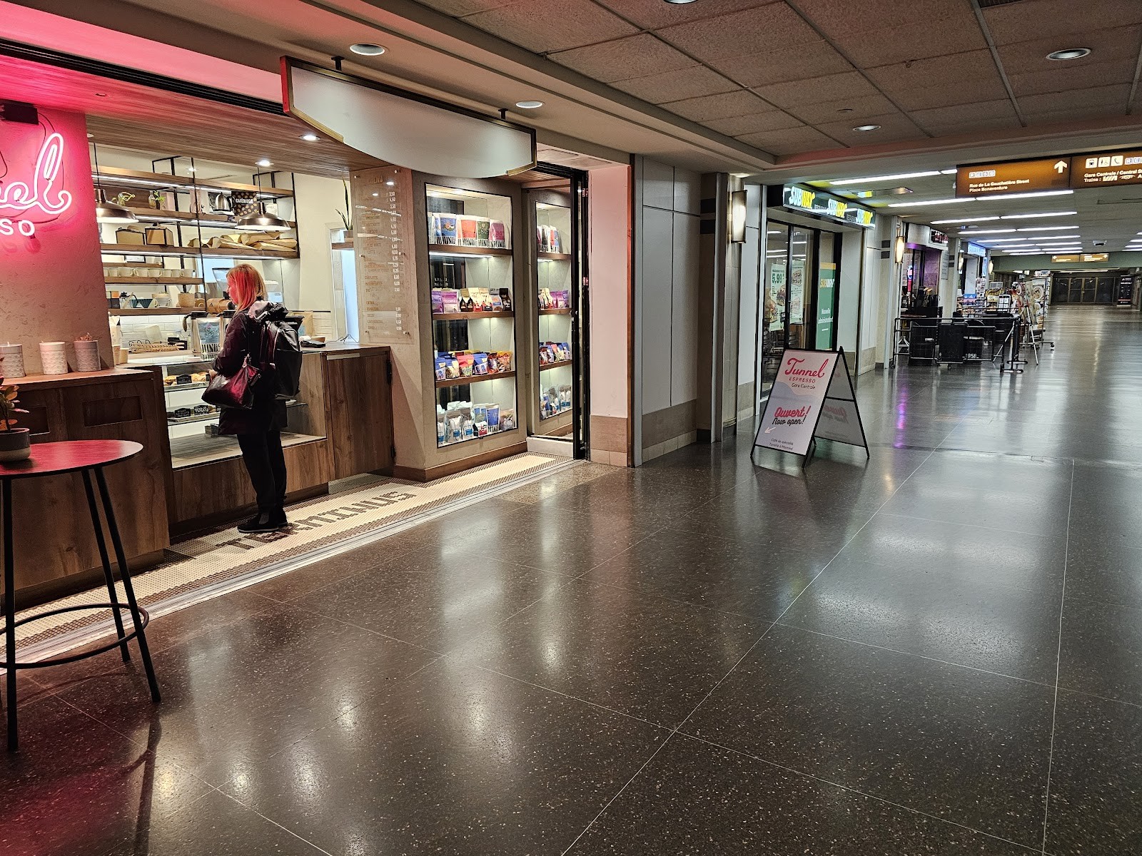 Tunnel Espresso Gare centrale: the place