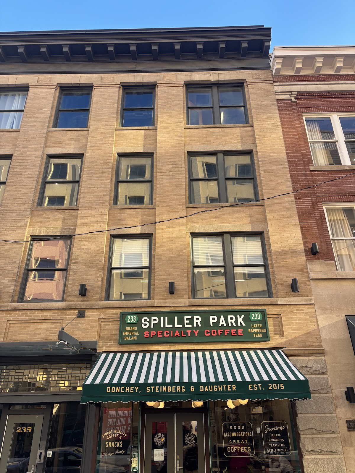 Spiller Park Coffee "SP4": the place
