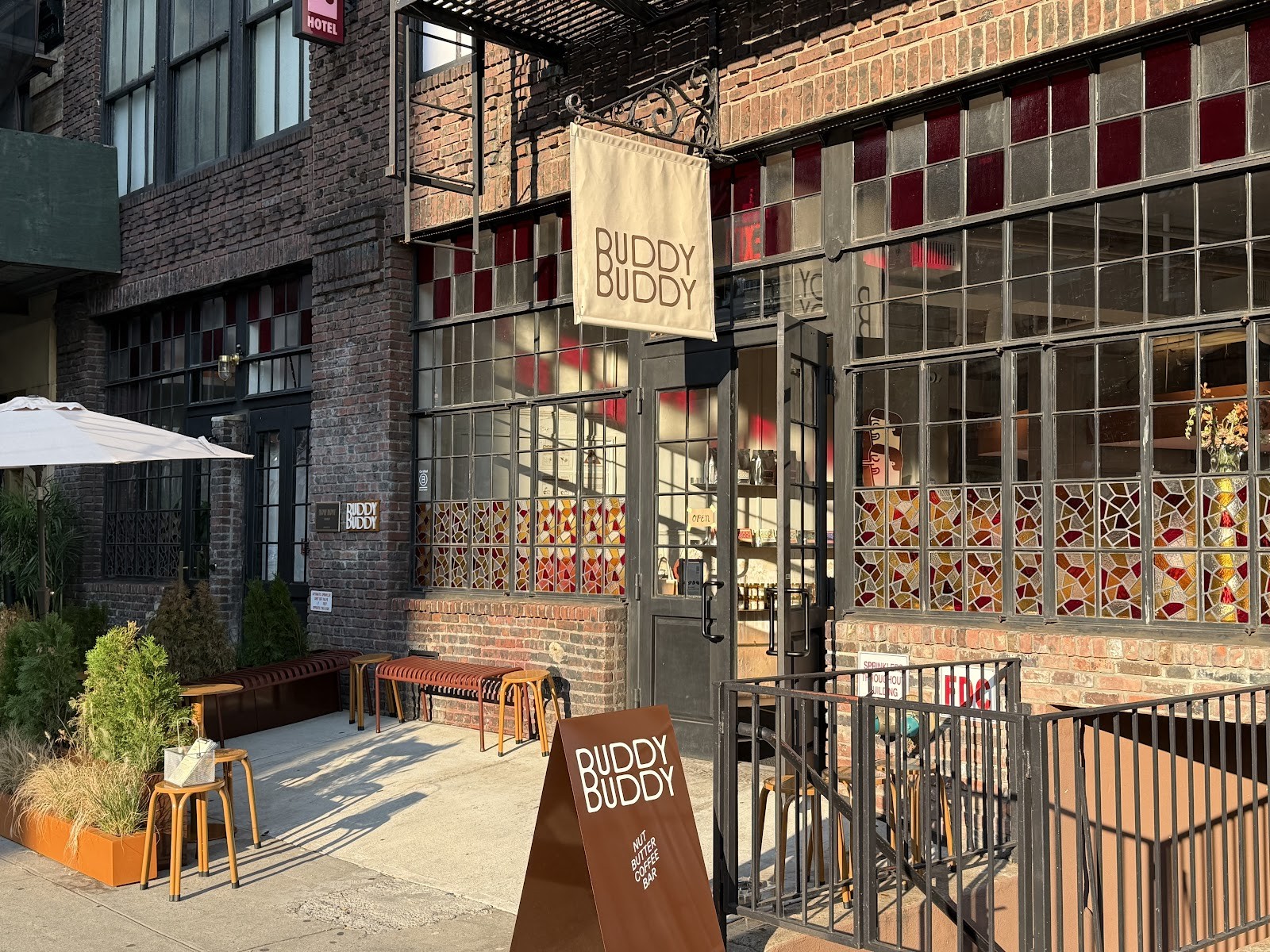 BUDDY BUDDY · Nut Butter Coffee Bar: the place