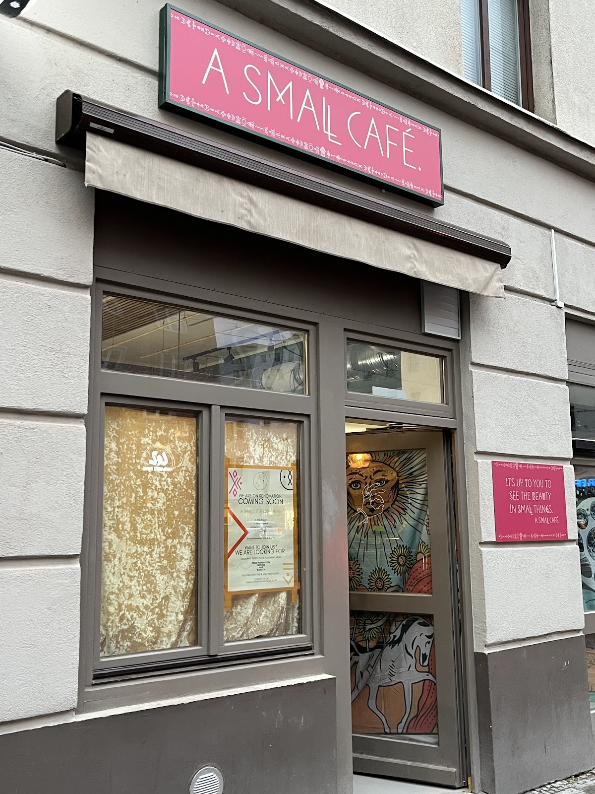 A Small Café & Bar: the place