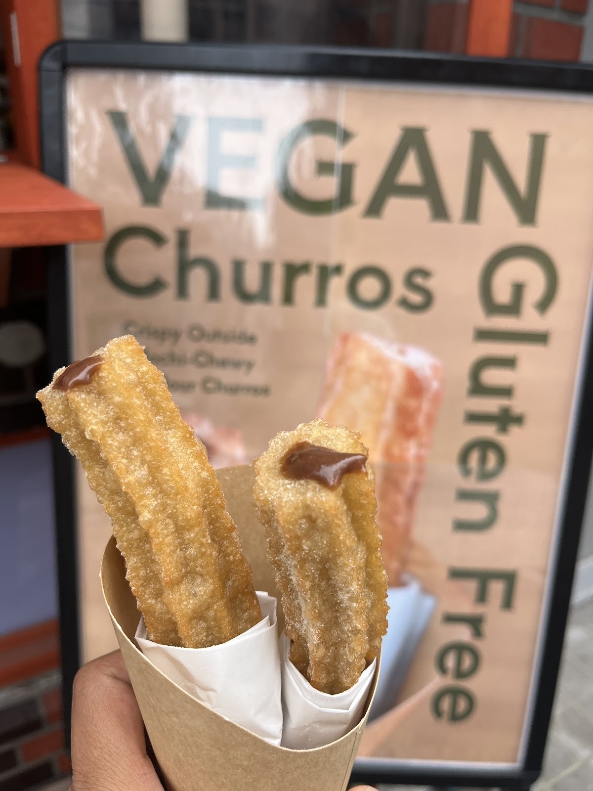 G'DAY Vegan Churros: food & drinks