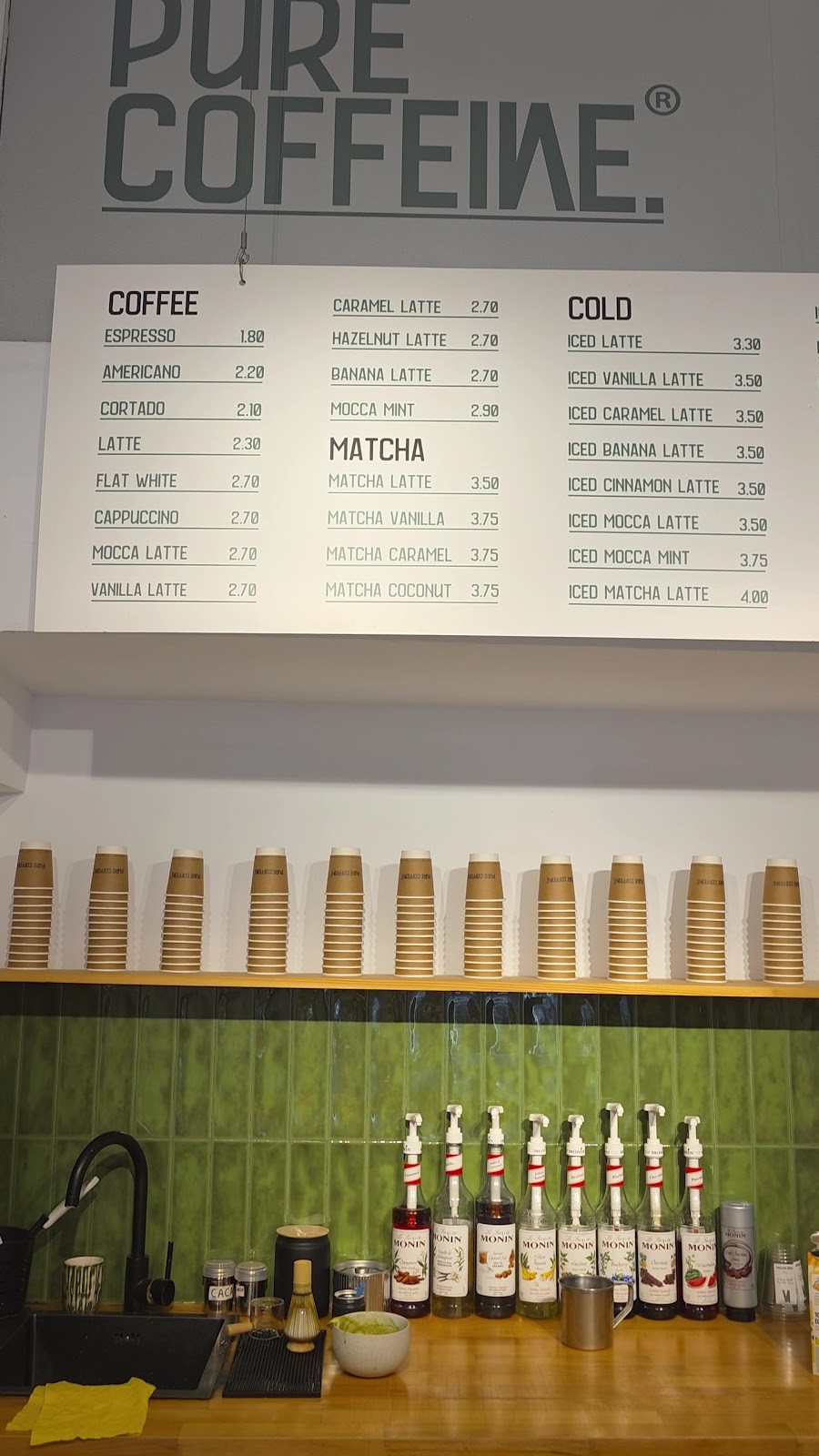 Pure Coffeine | Coffee & Matcha: the place