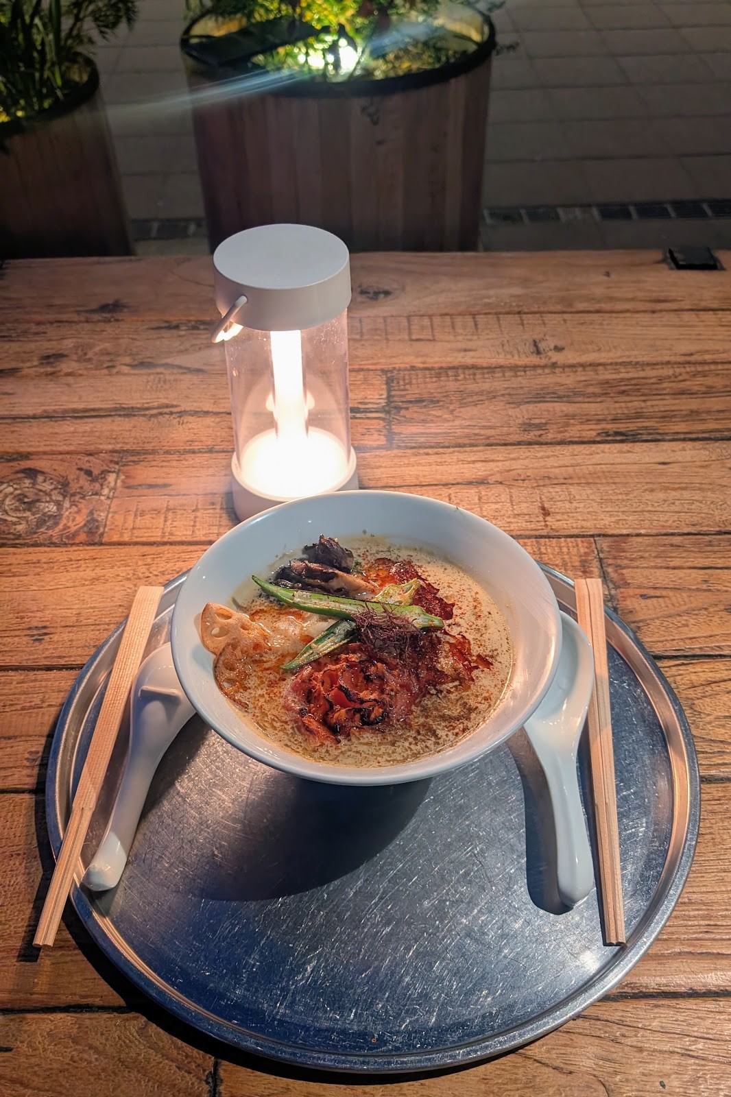 Vegan Ramen UZU Tokyo (inside teamLab Planets): food & drinks