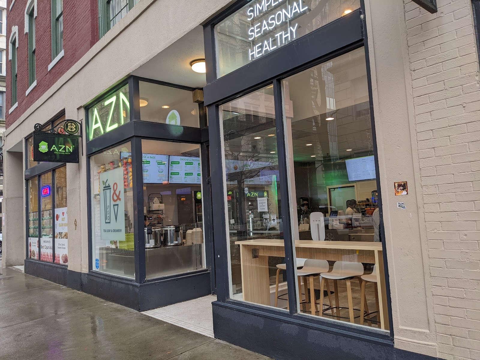 AZN (Simple. Seasonal. Healthy) Georgia St. University: the place