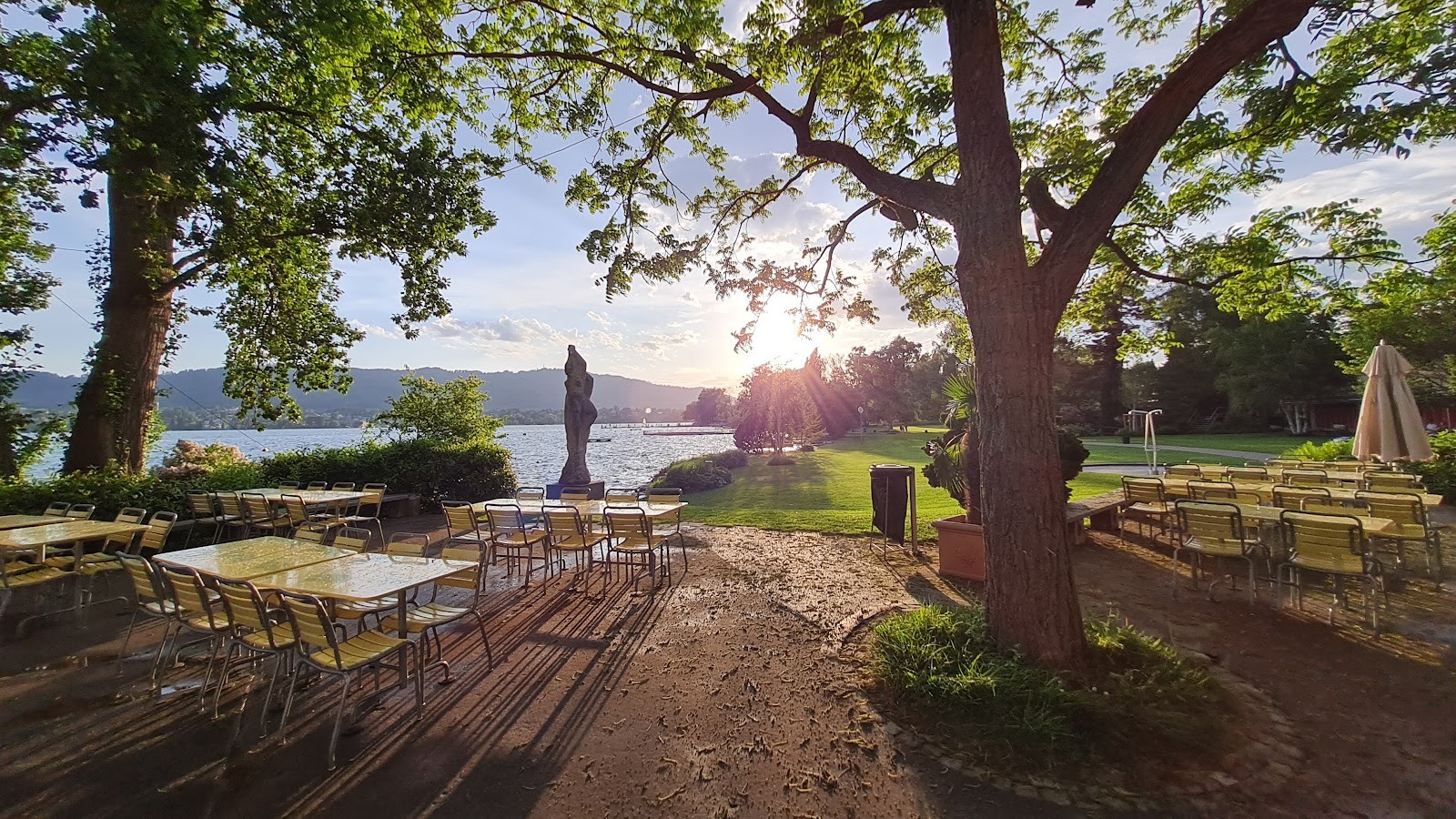 Restaurant Strandbad Tiefenbrunnen: the place