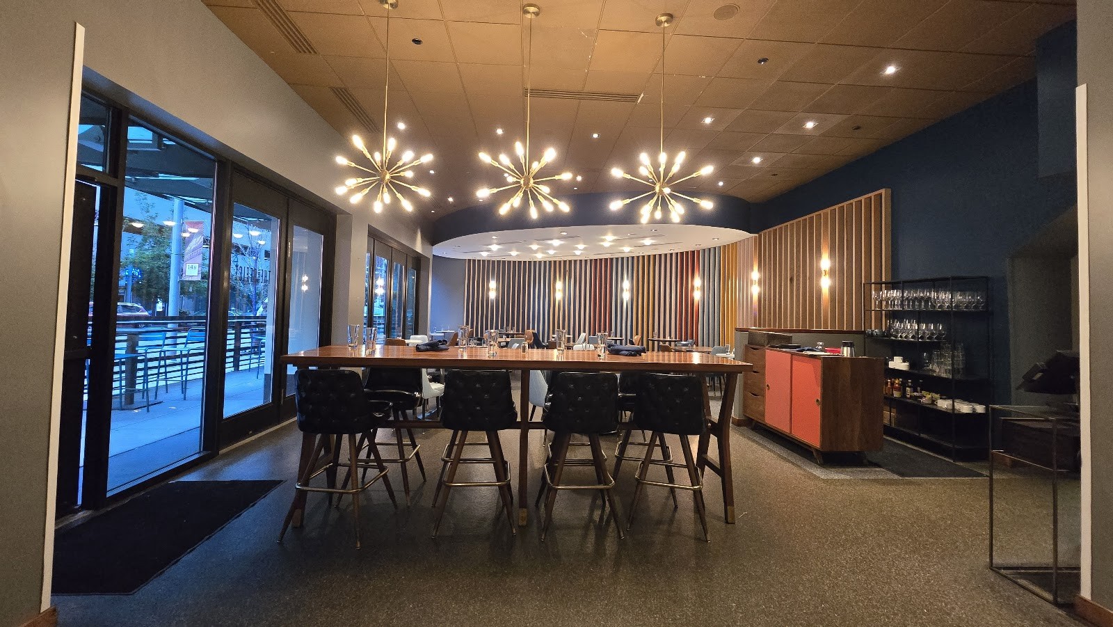 The Corner Office Restaurant + Martini Bar: the place