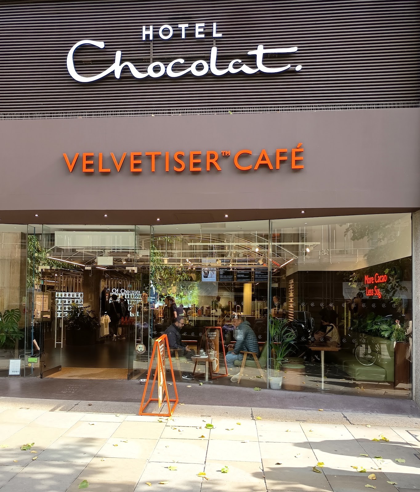 Hotel Chocolat Velvetiser Cafe: the place