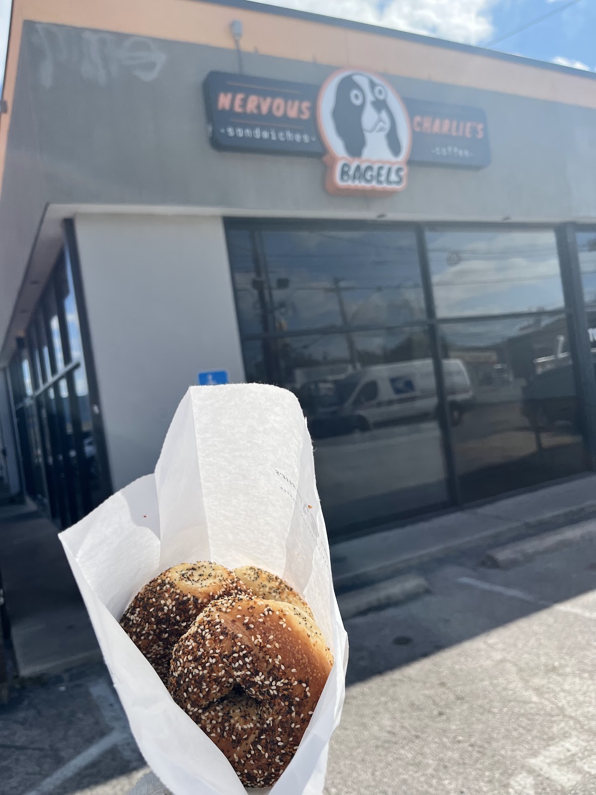 Nervous Charlie's Bagels: the place
