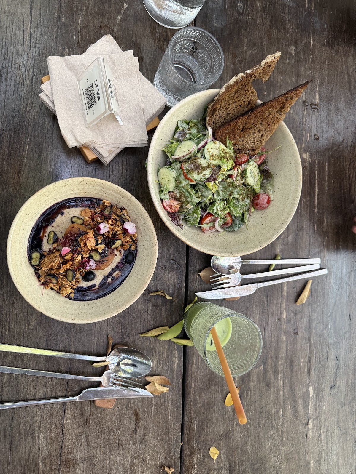 SEVA TABLE: food & drinks