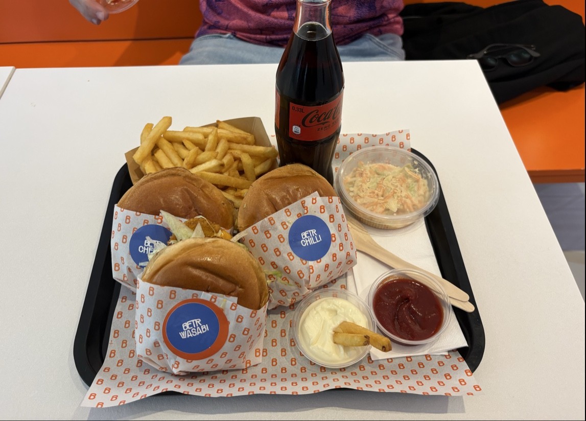 BETR Burger: food & drinks