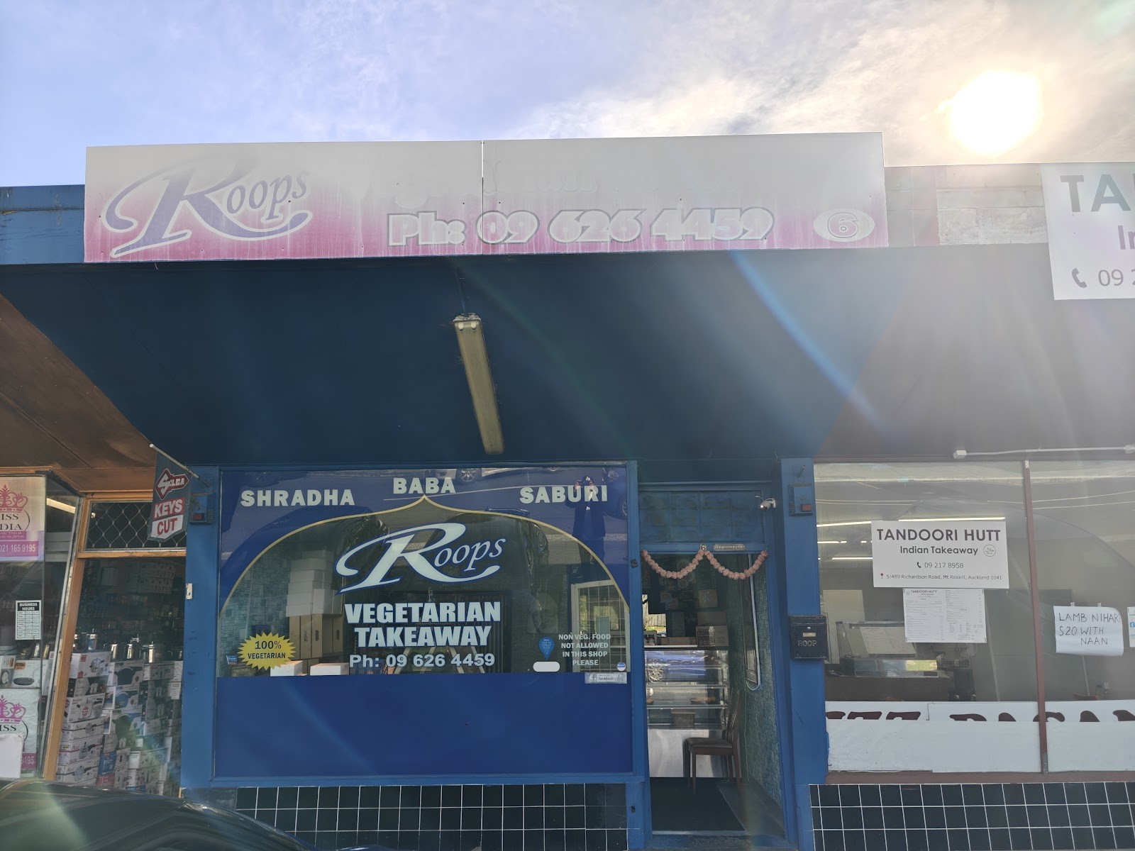 Roops Vegetarian Takeaways Shop: the place