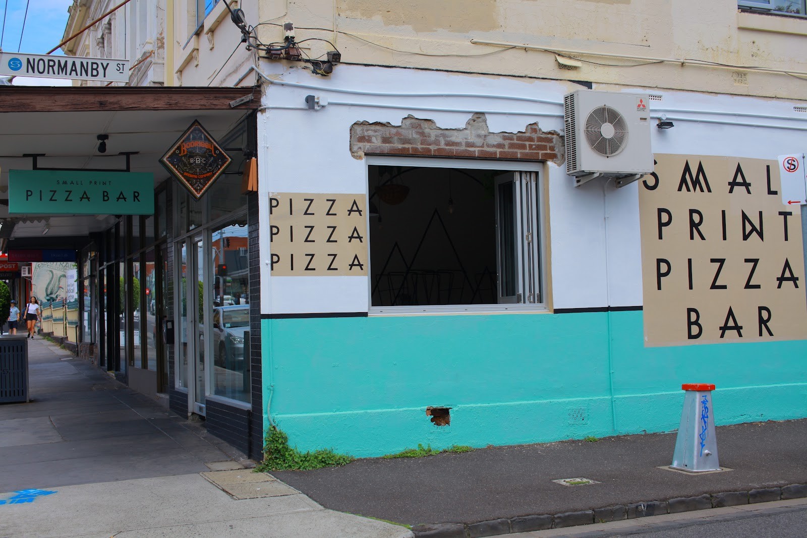 Small Print Pizza Bar: the place