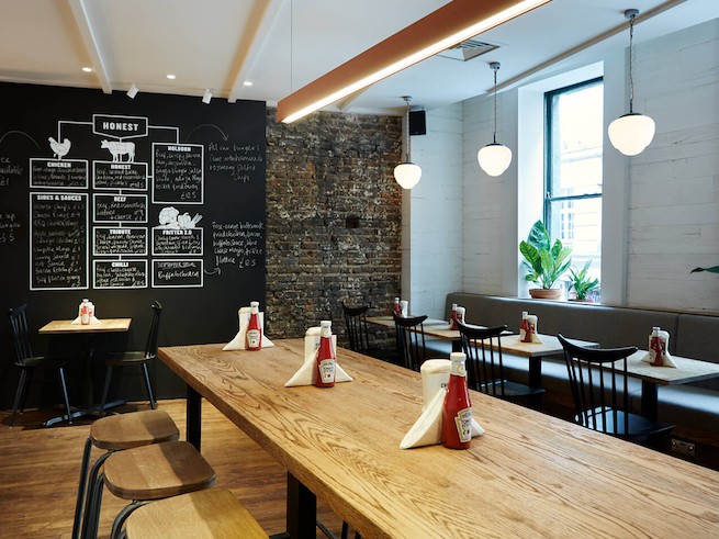 Honest Burgers Holborn: the place
