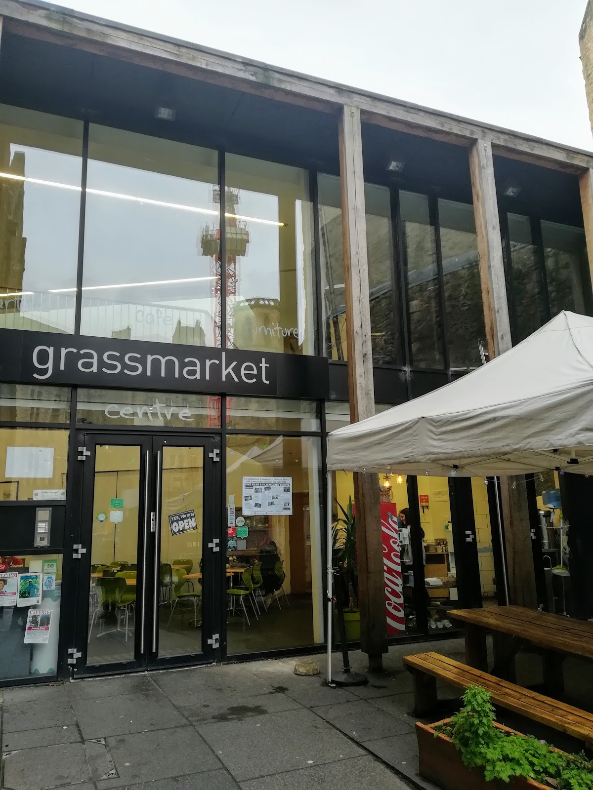 Grassmarket Community Project & Coffee Saints Cafe: the place