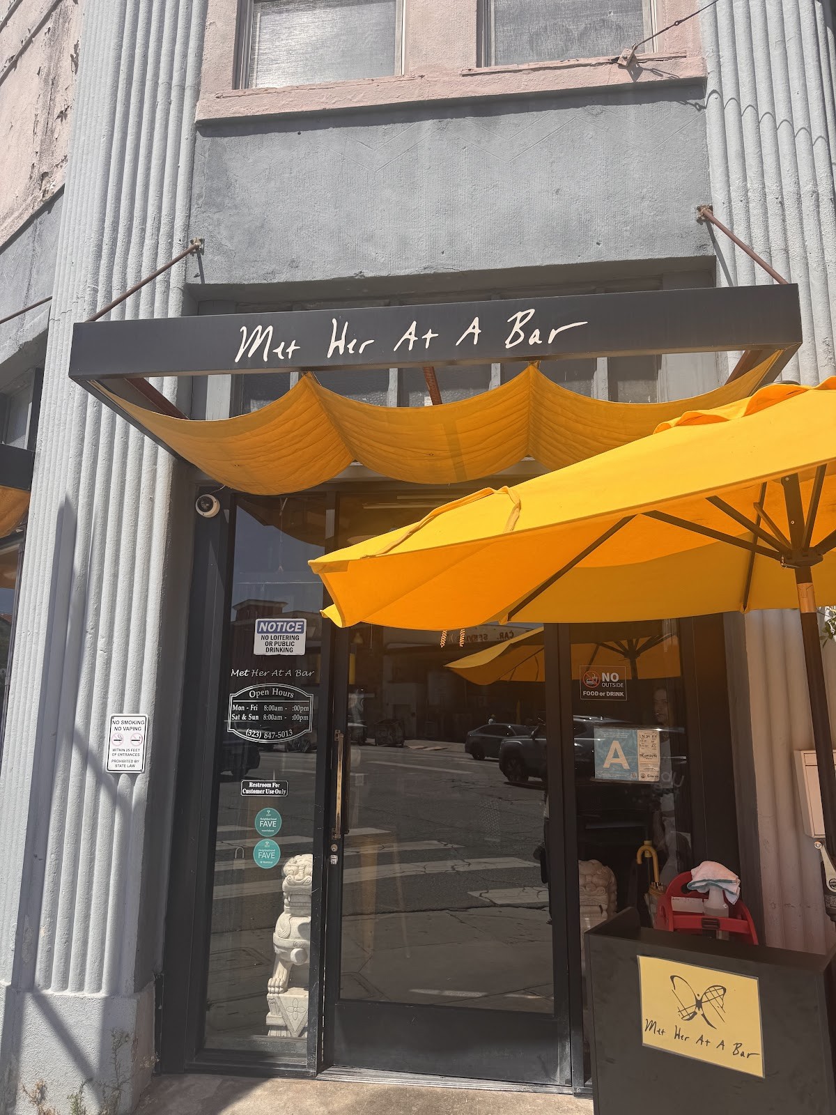 Met Her At A Bar: the place