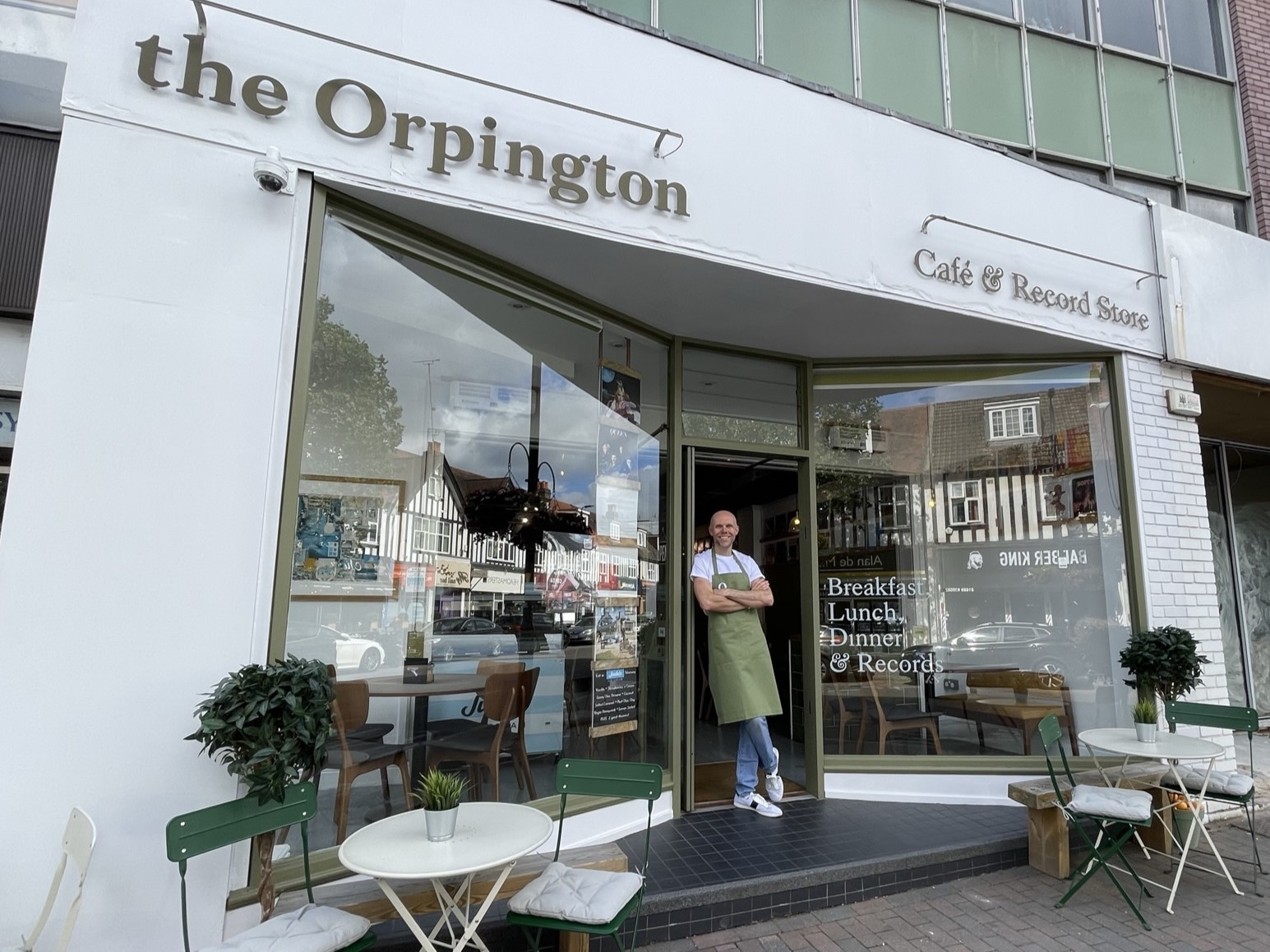 the Orpington Café & Record Store: the place