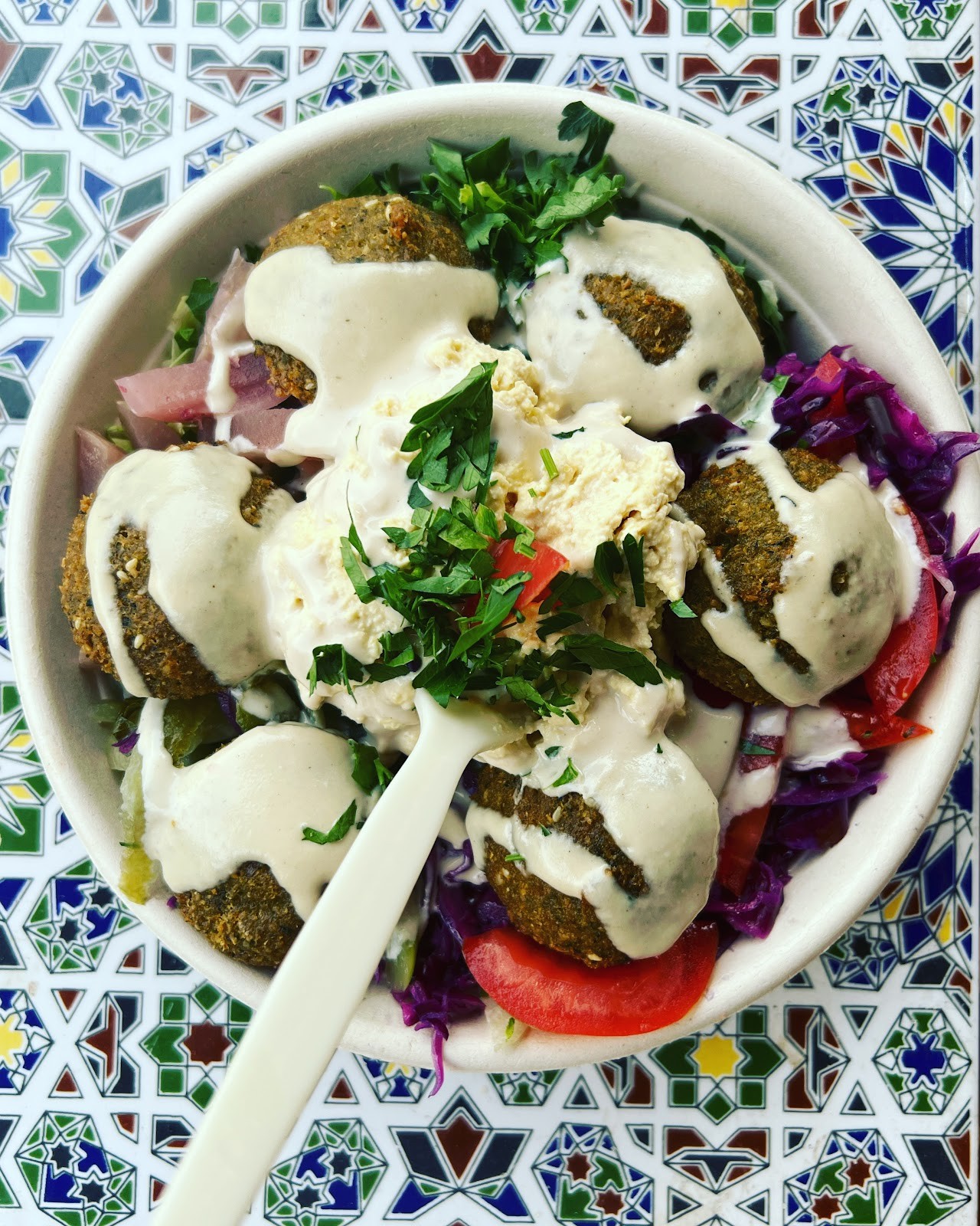 Purely Falafel: food & drinks