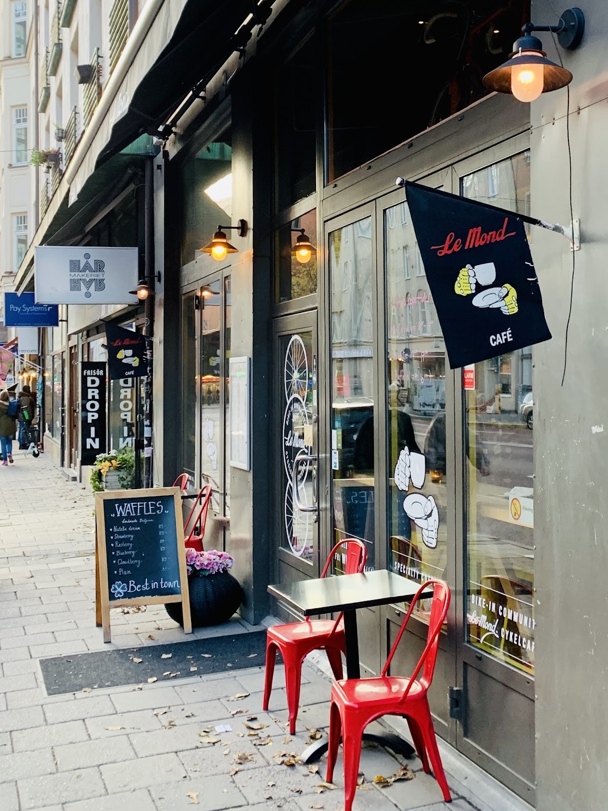 Cykelcafé Le Mond: the place